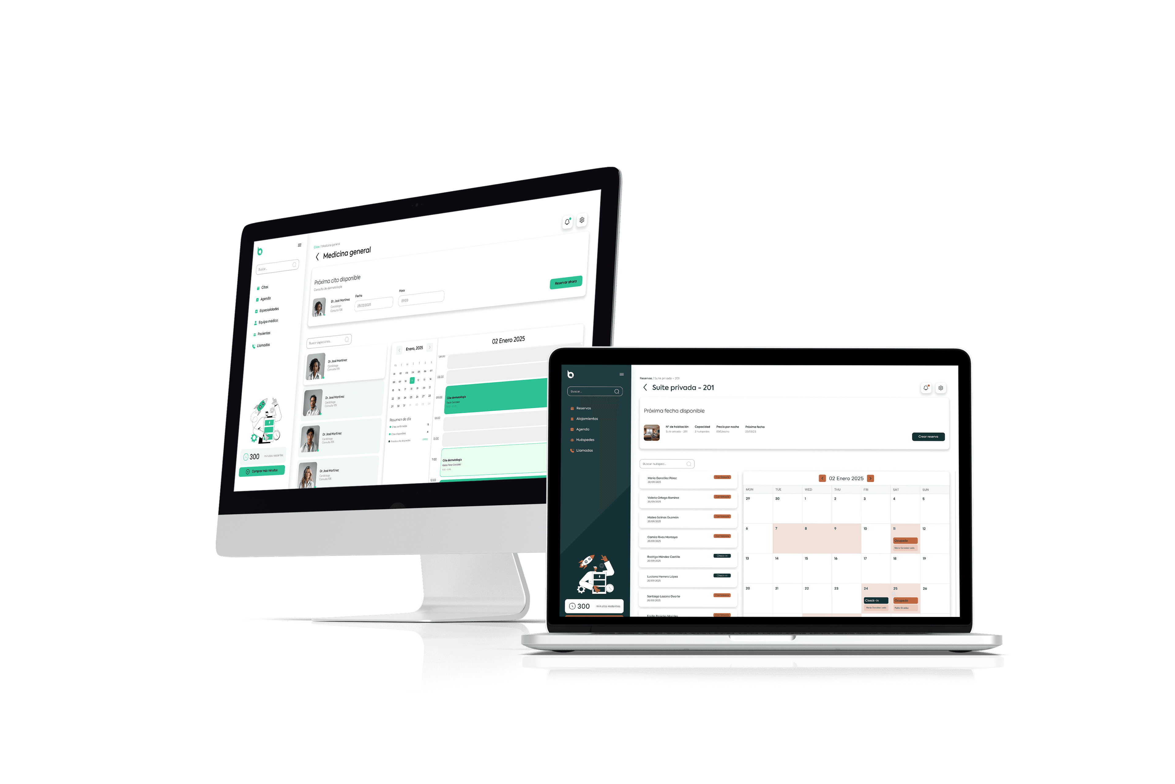 Pantallas de la aplicación BOOK·INT